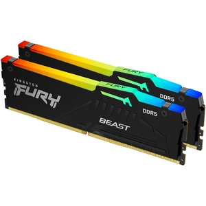 KF560C30BBAK2-16 - Kingston Fury Beast RGB kit 16GB (2x8) DDR5-6000 CL30-36-36 noir