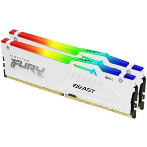 KF560C30BWEAK2-32 - Kingston Fury Beast RGB kit 32GB (2x16) DDR5-6000 CL30-36-36 blanc