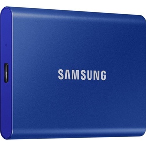 MU-PC500H/WW - Samsung T7 Portable SSD 500GB Blue USB-C vers USB-A et USB-C