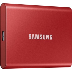 MU-PC1T0R/WW - Samsung T7 Portable SSD 1TB Red USB-C vers USB-A et USB-C