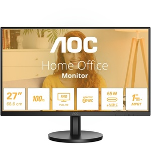 27B3CA2 - AOC 27B3CA2 - 27" FHD 16:9 4ms 100Hz IPS Adaptive Sync - HDMI et USB-C (DP alt mode et PD 65W)