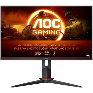 27G2ZN3/BK - AOC 27G2ZN3/BK - 27" FHD 16:9 0.5ms 280Hz VA Adaptive Sync - 2x HDMI et DP