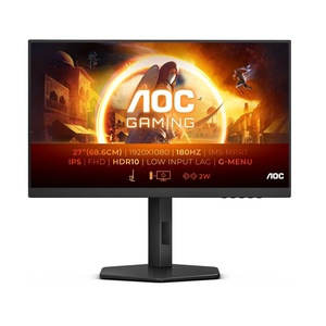 27G4X - AOC 27G4X - 27" FHD 16:9 0.5ms 180Hz IPS G-Sync Compatible - 2x HDMI et DP