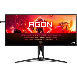 AG405UXC - AOC Agon AG405UXC - 40" WQHD 21:9 1ms 144Hz IPS Freesync Premium - 2x HDMI, DP et USB-C (DP alt mode et PD 90W)