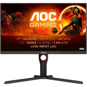 U27G3X/BK - AOC Agon U27G3X/BK - 27" UHD 4K 16:9 1ms 160Hz IPS G-Sync Compatible - 2x HDMI et 2x DP