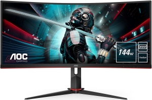 CU34G2X/BK - AOC Gaming CU34G2X/BK - 34" WQHD incurvé 1500R 21:9 1ms 144Hz VA FreeSync - HDMI et DP