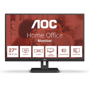 Q27E3UAM/BK - AOC Q27E3UAM/BK - 27" QHD 16:9 4ms VA - HDMI et DP