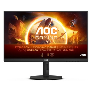 Q27G4X - AOC Q27G4X - 27" QHD 16:9 0.5ms 180Hz IPS G-Sync Compatible - 2x HDMI et DP