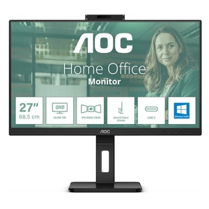 Q27P3CW - AOC Q27P3CW - 27" QHD 16:9 4ms IPS webcam - HDMI, DP et USB-C (DP alt mode et PD 65W)