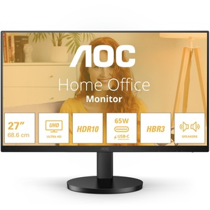 U27B3CF - AOC U27B3CF - 27" UHD 4K 16:9 1ms IPS - 2x HDMI et USB-C (DP alt mode et PD 65W)