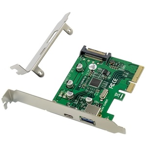 EMRICK09G - Conceptronic - Carte contrôleur PCIe avec 1x USB-A et 1x USB-C