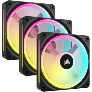 CO-9051002-WW - Corsair iCUE Link QX120 RGB - Pack de 3 ventilateurs 120mm noir avec iCUE LINK System Hub