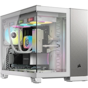 CC-9011289-WW - Corsair 2500X White/Satin Gray Aluminium - Boîtier µATX avec fenêtre