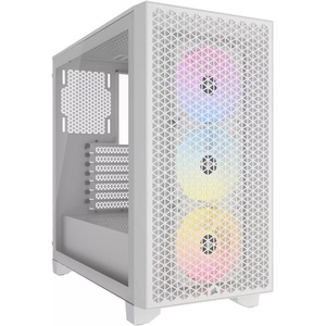 CC-9011256-WW - Corsair 3000D RGB Airflow White - Boîtier ATX avec fenêtre