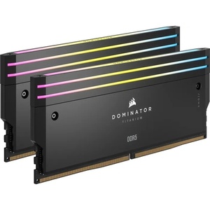 CMP32GX5M2X6600C32 - Corsair Dominator Titanium RGB - Kit mémoire 32GB (2x16) DDR5-6600 CL32-39-39-76 noir