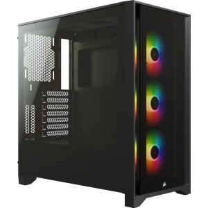 CC-9011204-WW - Corsair iCUE 4000X RGB Black - Boîtier E-ATX avec fenêtre