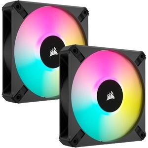 CO-9050156-WW - Corsair iCUE AF120 RGB Elite - Pack de 2 ventilateurs 120mm noir avec Lighting Node Core