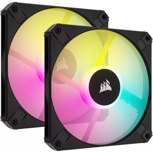 CO-9050163-WW - Corsair iCUE AF120 RGB Slim - Pack de 2 ventilateurs 120mm noir avec Lighting Node Core