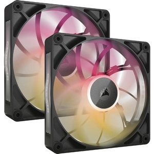 CO-9051036-WW - Corsair iCUE Link RX140 Max RGB - Pack de 2 ventilateurs 140mm noir avec iCUE Link Link System Hub