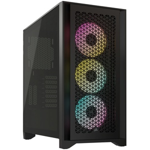 CC-9011240-WW - Corsair iCUE 4000D RGB Airflow Black - Boîtier E-ATX avec fenêtre