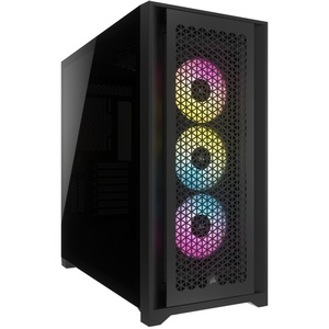 CC-9011242-WW - Corsair iCUE 5000D RGB Airflow Black - Boîtier E-ATX avec fenêtre