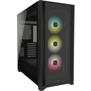 CC-9011212-WW - Corsair iCUE 5000X RGB Black - Boîtier E-ATX avec fenêtre