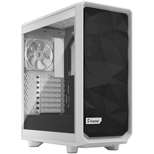 FD-C-MEL2C-04 - Fractal Design Meshify 2 Compact Lite White Tempered Glass Clear Tint - Boîtier ATX avec fenêtre