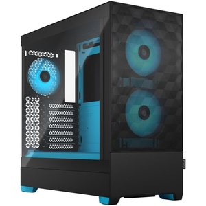 FD-C-POR1A-02 - Fractal Design Pop Air RGB Cyan Core Tempered Glass Clear Tint - Boîtier ATX avec fenêtre