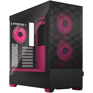 FD-C-POR1A-03 - Fractal Design Pop Air RGB Magenta Core Tempered Glass Clear Tint - Boîtier ATX avec fenêtre