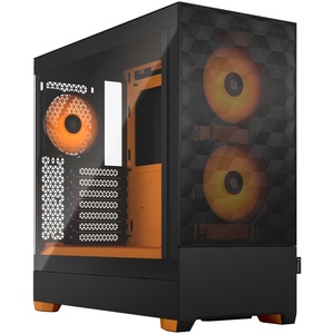 FD-C-POR1A-05 - Fractal Design Pop Air RGB Orange Core Tempered Glass Clear Tint - Boîtier ATX avec fenêtre