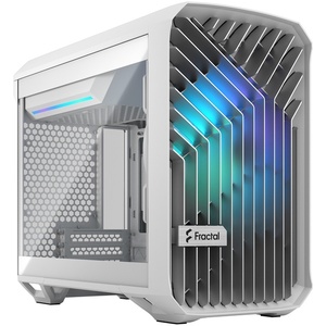 FD-C-TOR1N-05 - Fractal Design Torrent Nano White RGB Tempered Glass Clear Tint - Boîtier Mini-ITX avec fenêtre