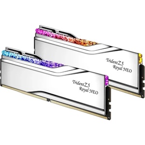 F5-6400J3039G16GX2-TR5NS - G.Skill Trident Z5 Royal Neo RGB kit 32GB (2x16) DDR5-6400 CL30-39-39-102 argent