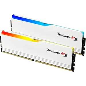 F5-6000J3040F16GX2-RM5RW - G.Skill Ripjaws M5 RGB - Kit mémoire 32GB (2x16) DDR5-6000 CL30-40-40-96 blanc