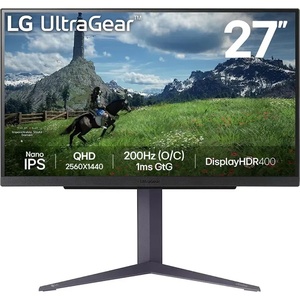 27GS85Q-B - LG UltraGear 27GS85Q-B - 27" QHD 16:9 1ms 180Hz IPS G-Sync Compatible - 2x HDMI et DP