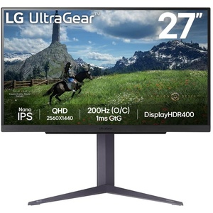 27GS85QX-B - LG UltraGear 27GS85QX-B - 27" QHD 16:9 1ms 180Hz IPS G-Sync Compatible - 2x HDMI et DP