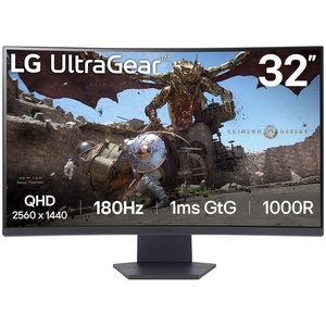 32GS60QX-B - LG UltraGear 32GS60QX-B - 31.5" QHD incurvé 1000R 16:9 1ms 180Hz VA FreeSync - 2x HDMI et DP