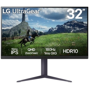 32GS85Q-B - LG UltraGear 32GS85Q-B - 31.5" QHD 16:9 1ms 180Hz IPS G-Sync Compatible - 2x HDMI et DP