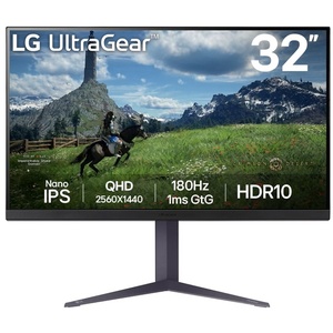 32GS85QX-B - LG UltraGear 32GS85QX-B - 31.5" QHD 16:9 1ms 180Hz IPS G-Sync Compatible - 2x HDMI et DP