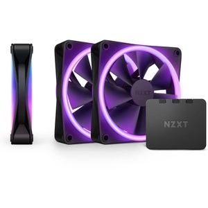 RF-D12TF-B1 - NZXT F120 RGB Duo Matte Black - Pack de 3 ventilateurs 120mm noir mat avec contrôleur RGB