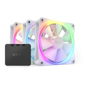 RF-R12TF-W1 - NZXT F120 RGB Matte White - Pack de 3 ventilateurs 120mm blanc mat avec contrôleur RGB