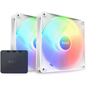 RF-C14HF-W1 - NZXT F140 Core RGB Matte White 140mm - Pack de 2 pcs avec contrôleur RGB