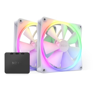 RF-R14DF-W1 - NZXT F140 RGB Matte White 140mm - Pack de 2 pcs avec contrôleur RGB