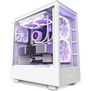 CC-H51EW-01 - NZXT H5 Elite White - Boîtier ATX avec fenêtre