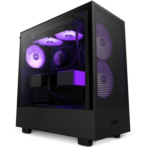 CC-H51FB-R1 - NZXT H5 Flow RGB Black - Boîtier ATX avec fenêtre