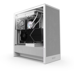 CC-H52FW-01 - NZXT H5 Flow White (2024) - Boîter E-ATX avec fenêtre