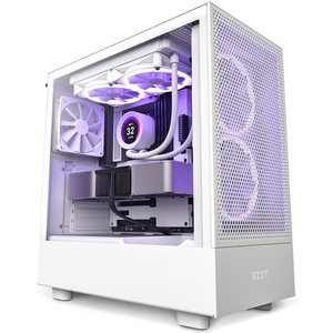 CC-H51FW-01 - NZXT H5 Flow White - Boîtier ATX avec fenêtre