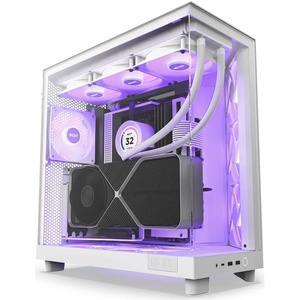 CC-H61FW-R1 - NZXT H6 Flow RGB White - Boîtier ATX avec fenêtre