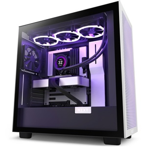 CM-H71FG-01 - NZXT H7 Flow Black & White - Boîtier ATX avec fenêtre