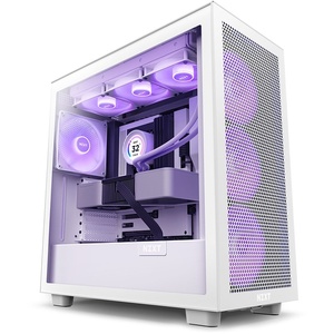 CM-H71FW-R1 - NZXT H7 Flow RGB White - Boîtier ATX avec fenêtre