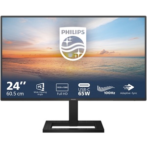 24E1N1300AE/00 - Philips 24E1N1300AE - 23.8" FHD 16:9 4ms 100Hz IPS Adaptive Sync - HDMI et USB-C (DP alt mode et PD 65W)